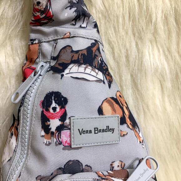 VERA BRADLEY Retired Convertible Reactive Sling Backpack BEST IN SHOW Dogs - Picture 3 of 16